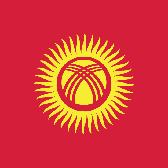 Flagge Kirgistan